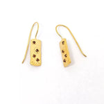 14K Gold Ruby Stardust Earrings