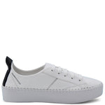 Sailor Padded White Leather Sneakers