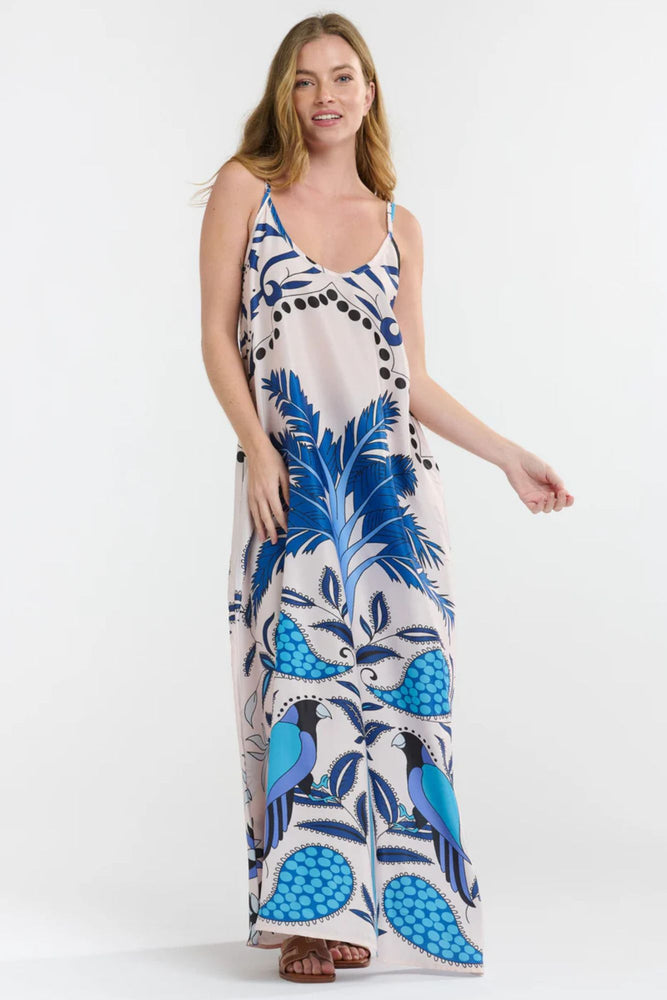 The Italian Star Melina Dress Caribbean Parrot Blue