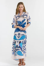 The Italian Star Samantha Dress Caribbean Parrot Blue