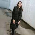 BELLA VEST/DUCK DOWN -BLACK