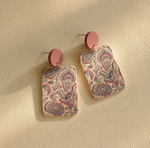 Painted Resin Earring 1