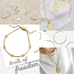 Copy of Knots of Freedom Hoop Earrings Gold
