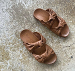 Nola Slides Leather Bueno Tan