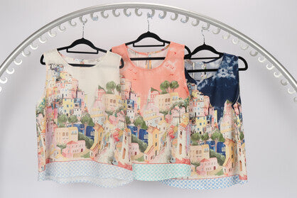 Italian Made Linen City Set - Ink Blue