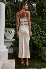 MELROSE MIDI DRESS - CHAMPAGNE