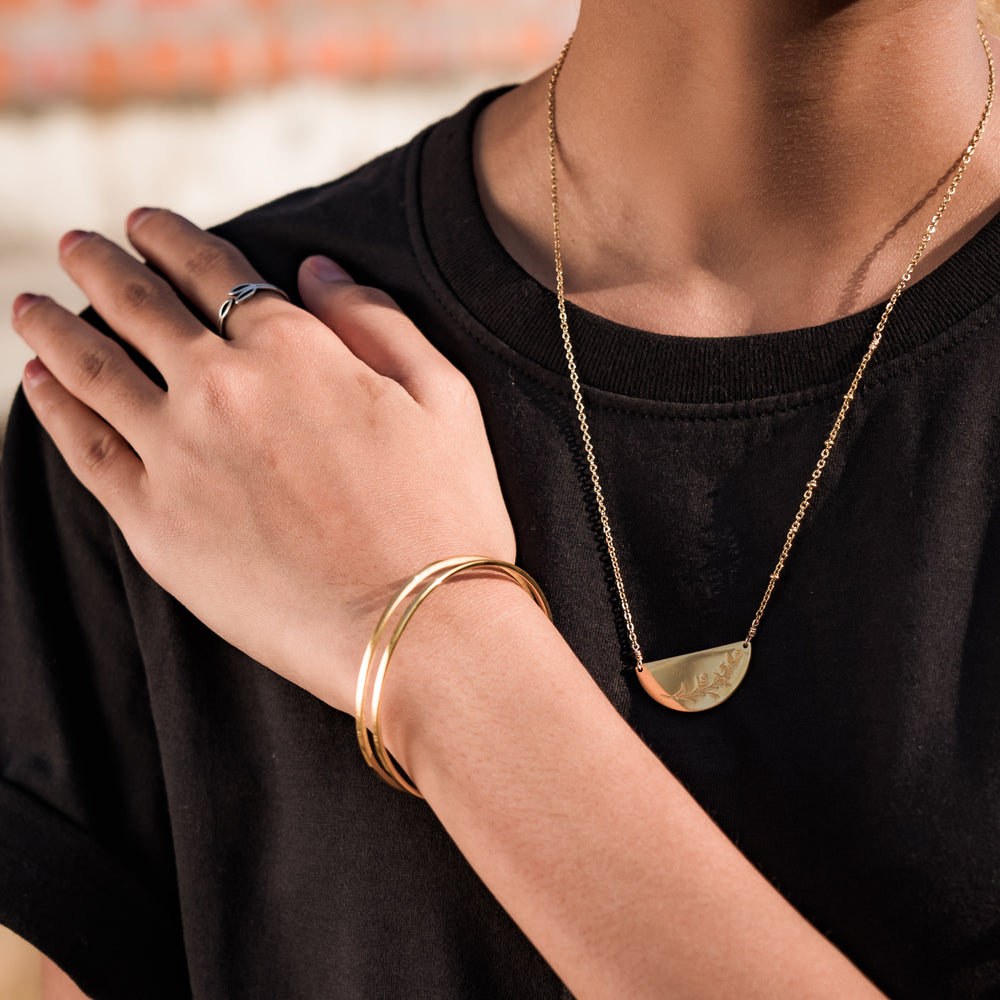 Mustard Seed Necklace Gold