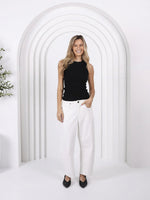 Toni Barrel Jeans - White Denim
