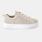 Walnut Woven Sneaker- Vanilla