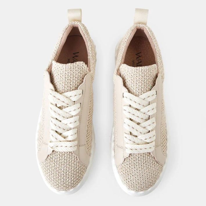 Walnut Woven Sneaker- Vanilla