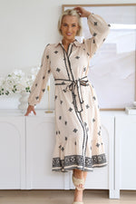Nouveau Maxi Dress - Panna/Black