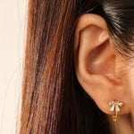 1.95cm Gold Hoop Earrings Bow