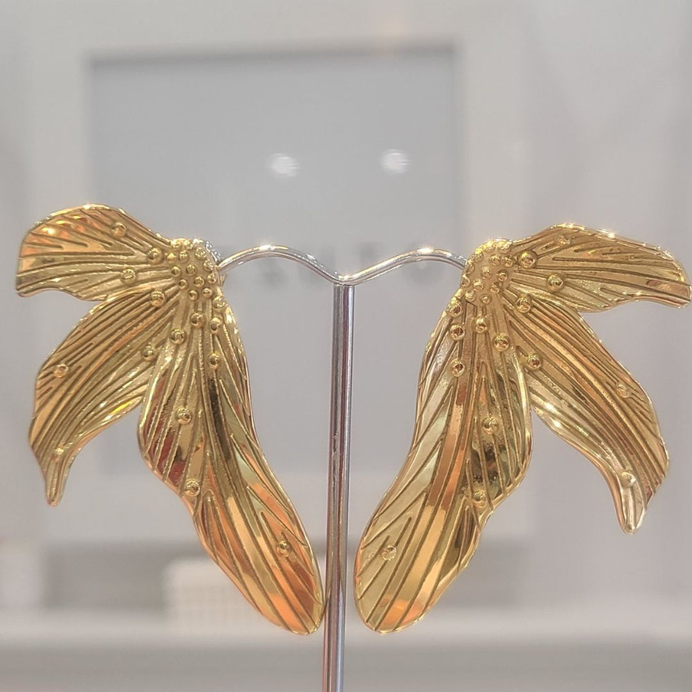 Copy of 18K Gold Plated Santorini Earrings PETAL