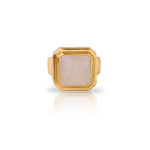 Moonstone Ring Gold- Size 8