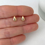 Drop Stud Earrings-Gold