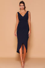 LD1120 Steel Les Demoiselle Cocktail Dress - Size 6