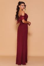 D1098 Wine Les Demoiselle Formal Dress- Size 10,14,16