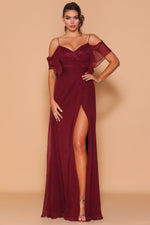 D1098 Wine Les Demoiselle Formal Dress- Size 10,14,16