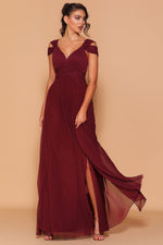 LD1055 Wine Les Demoiselle Formal Dress- Size 10