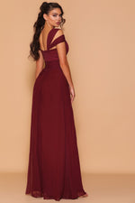 LD1055 Wine Les Demoiselle Formal Dress- Size 10