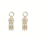 Dream Catcher Drop Earrings- S925 Silver