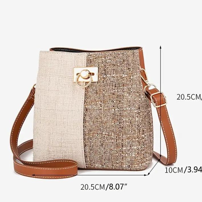 Boucle Handbag- Natural/Tan