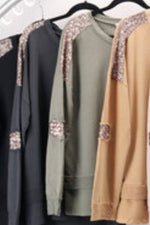 Italian 2pc Sequins Track-Set Cotton -Sage/Matt Gold
