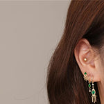Star Studded Earrings - Gold