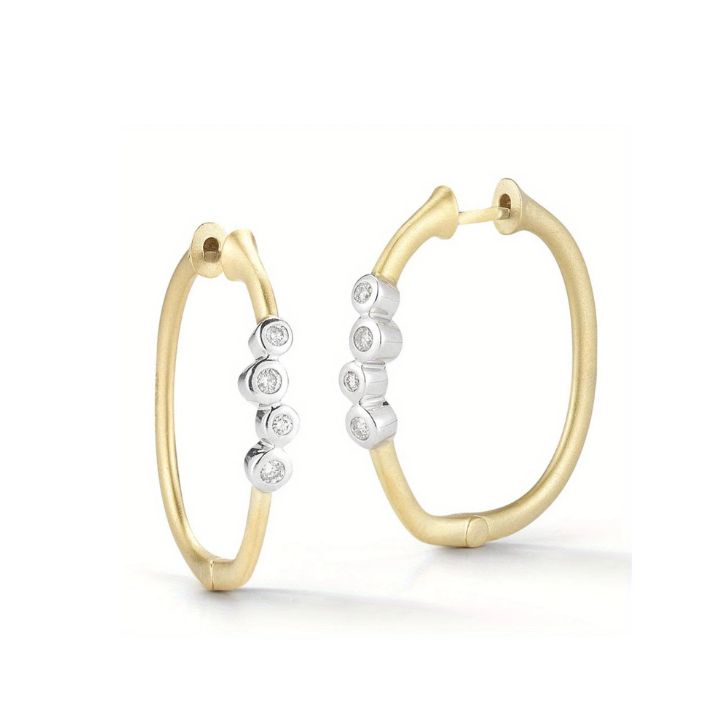 Dia Hoop Earrings- Gold 50mm