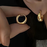 1.95cm Gold Hoop Earrings Classic