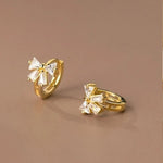 1.95cm Gold Hoop Earrings Bow