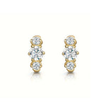 Pair 1.4cm Gold Hoop Earrings