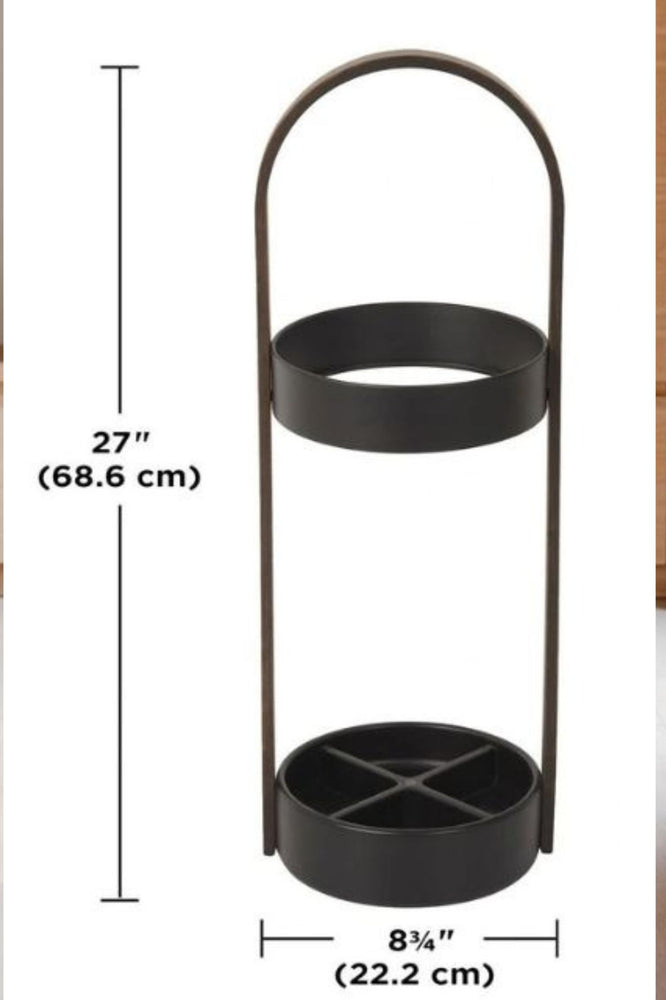 Umbrella Stand Black-Walnut