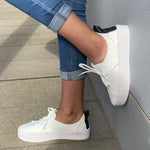 Sailor Padded White Leather Sneakers