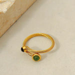 Twist Double Ring Gold