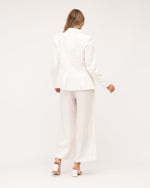 100% Linen Blazer White