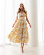 Zoe Paisley Linen Cotton Dress