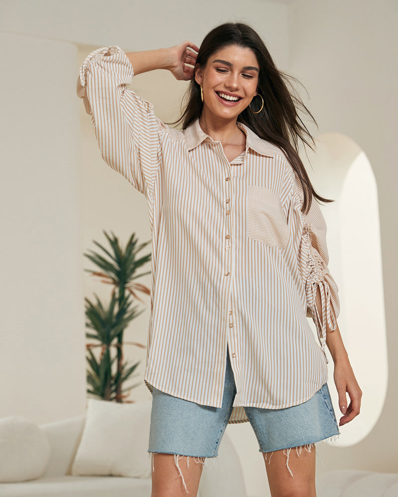 Summer Vibe Drawstring Top