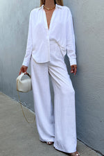 Linen White Shorts