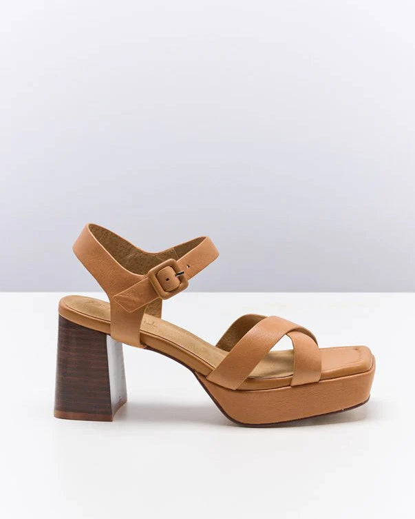 Winslet Leather Heel - Coconut Tan