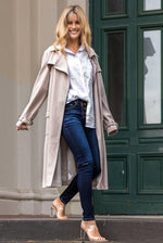 Denim Button Zip Jeans