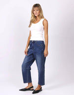 Toni Barrel Jeans - Blue Denim