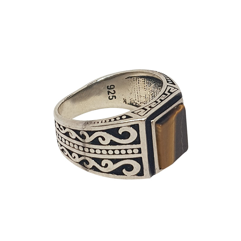 Tigers-eye Unisex Ring