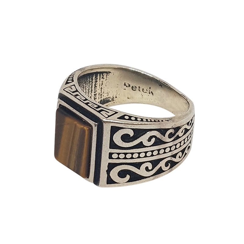 Tigers-eye Unisex Ring