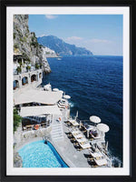 CLIFFS OF CAPRI 84 X 105 CM PRINT FRAMED